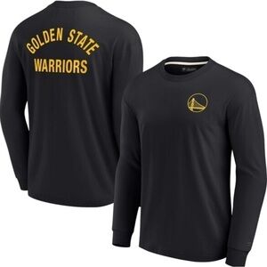 Unisex Golden State Warriors Fanatics Signature Black Soft Long Sleeve T-Shirt M